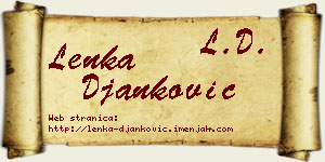 Lenka Đanković vizit kartica